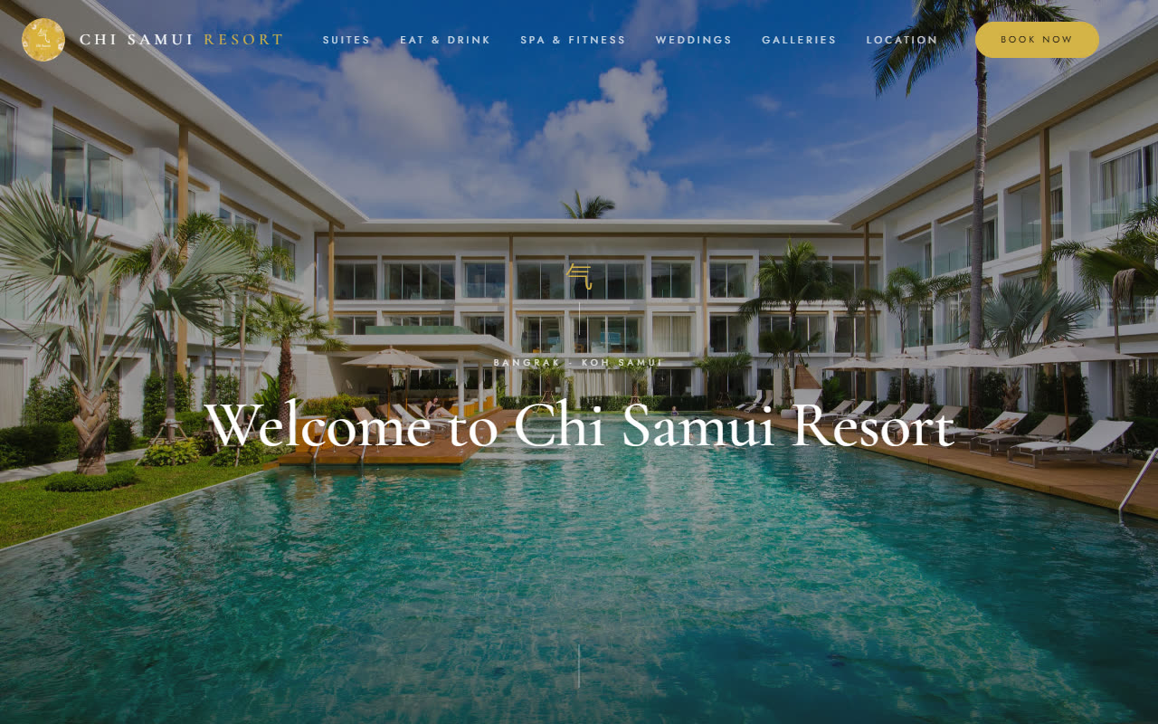 Chi Samui Resort website, by Sovana